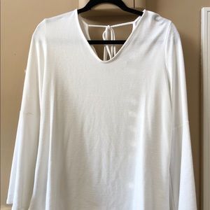 Off white bell sleeved top